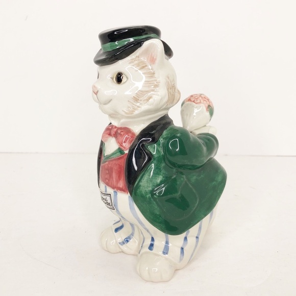 Fitz & Floyd Purrdinand ceramic hand painted 1990 vintage figurine - Picture 3 of 8